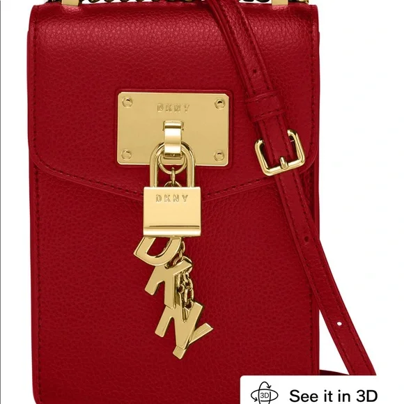 DKNY Phone leather Crossbody bag - Picture 1 of 4
